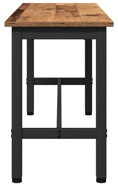 Étkező pad Öreg fa 100 x 32,5 x 48,5 cm Műszaki fa és acél