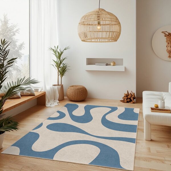 Kék mosható futószőnyeg 80x200 cm Blue Latte – Mila Home