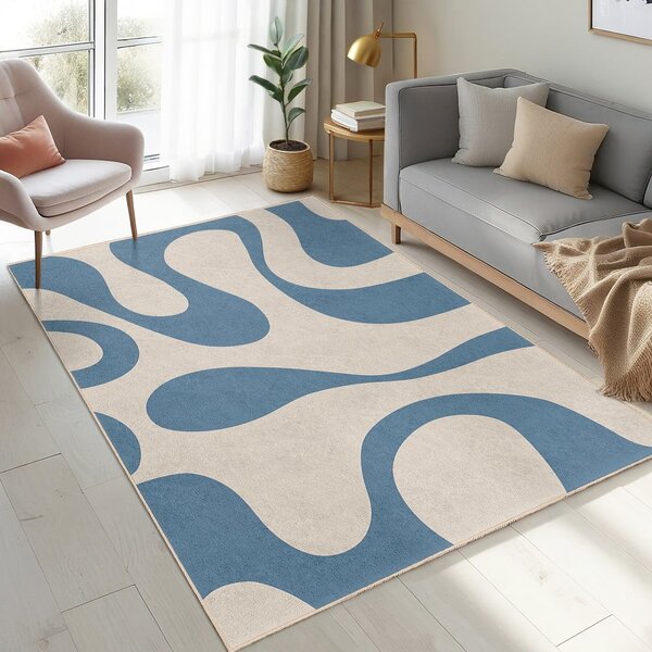 Kék mosható futószőnyeg 80x200 cm Blue Latte – Mila Home