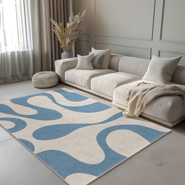 Kék mosható futószőnyeg 80x200 cm Blue Latte – Mila Home