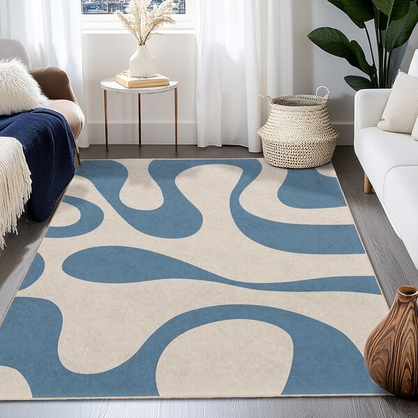 Kék mosható futószőnyeg 80x200 cm Blue Latte – Mila Home