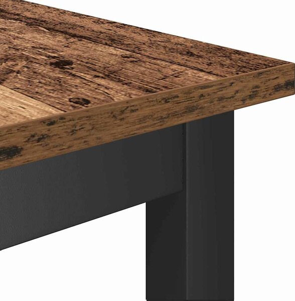 Étkező pad Öreg fa 100 x 32,5 x 48,5 cm Műszaki fa és acél