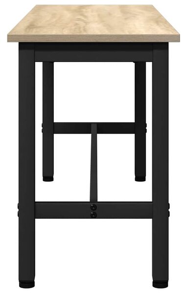 Étkező pad Sonoma tölgy 100 x 32,5 x 48,5 cm Műszaki fa és acél