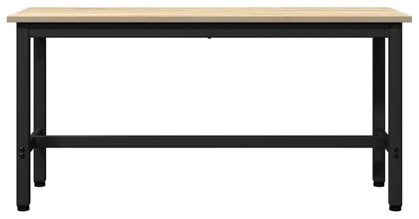 Étkező pad Sonoma tölgy 100 x 32,5 x 48,5 cm Műszaki fa és acél