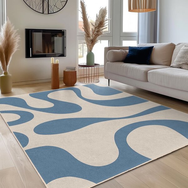 Kék mosható futószőnyeg 80x200 cm Blue Latte – Mila Home