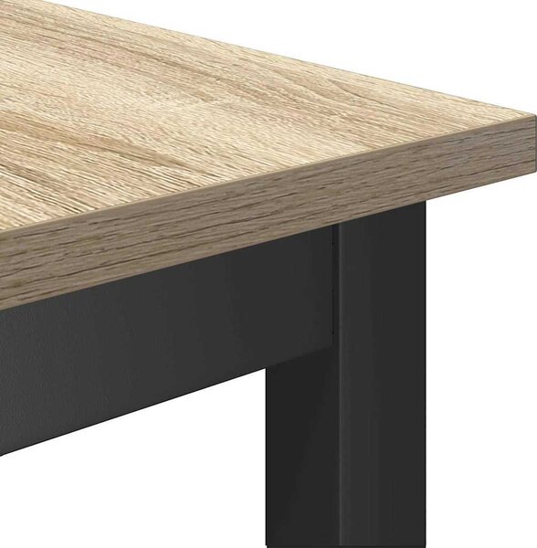 Étkező pad Sonoma tölgy 100 x 32,5 x 48,5 cm Műszaki fa és acél