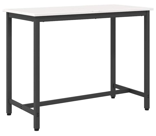 Asztal Fehér 100 x 50 x 77 cm Műszaki fa és acél