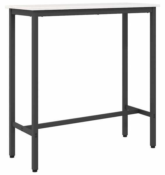 Asztal Fehér 100 x 40 x 101 cm Műszaki fa és acél