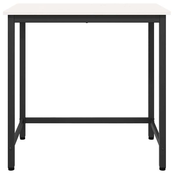 Asztal Fehér 80 x 50 x 77 cm Műszaki fa és acél