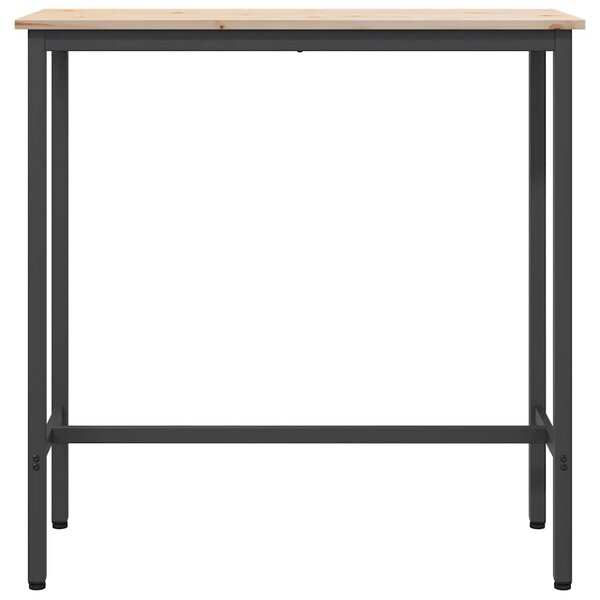 Asztal Természetes 100 x 40 x 101 cm Műszaki fa és acél