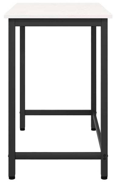 Asztal Fehér 80 x 50 x 77 cm Műszaki fa és acél