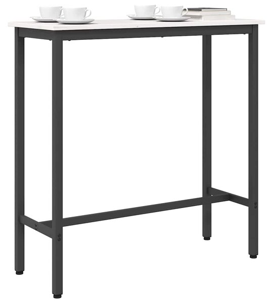 Asztal Fehér 100 x 40 x 101 cm Műszaki fa és acél