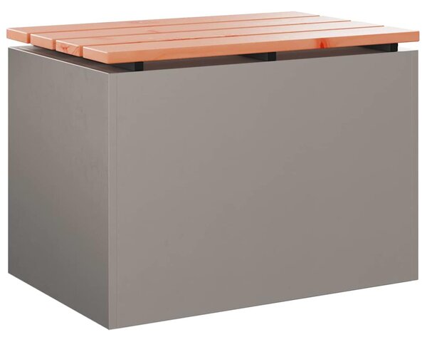 Kerti pad 1 -Seater 60 x 40 x 43 cm időjárásálló acél Rozsdás