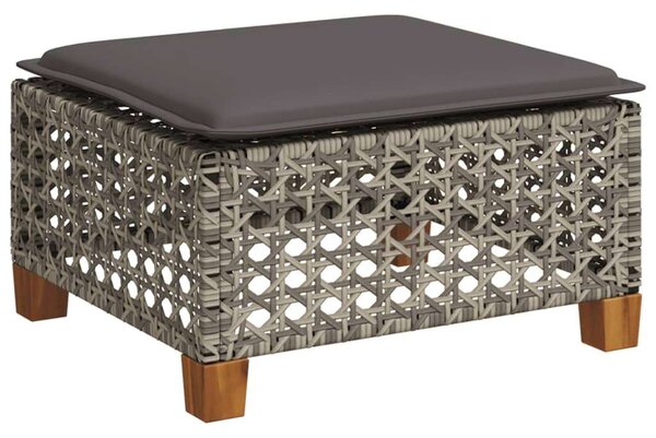 VidaXL Polyrattan Kerti Ülőgarnitúra - 8 részes - Szürke