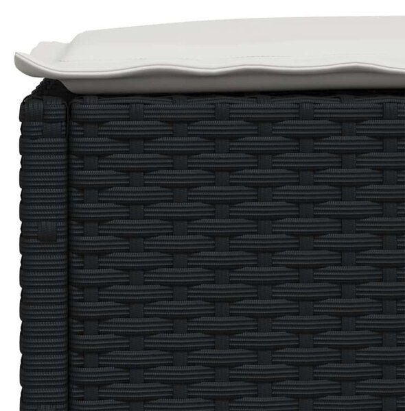 VidaXL Polyrattan Kerti Ülőgarnitúra - 7 részes - Fekete
