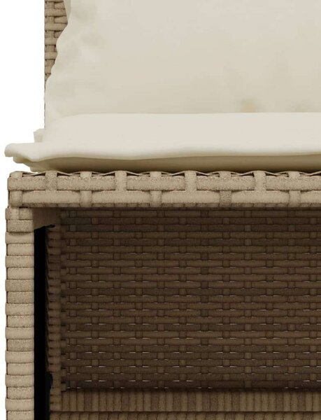 VidaXL Polyrattan Kerti Ülőgarnitúra - 5 részes - Bézs