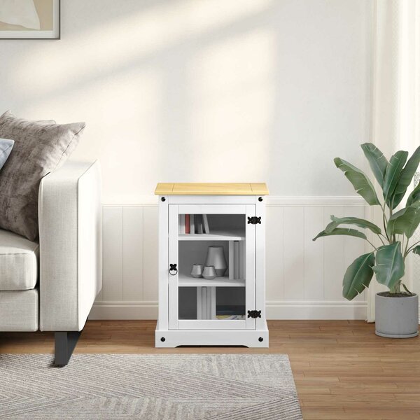 VidaXL HiFi szekrény Fehér 60 x 50 x 82 cm Tömör fenyőfa