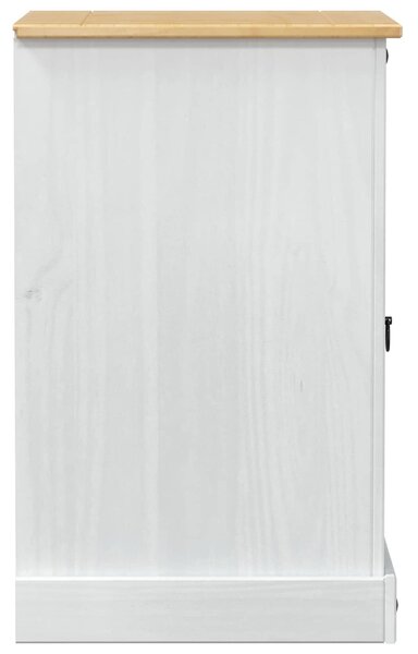 VidaXL HiFi szekrény Fehér 60 x 50 x 82 cm Tömör fenyőfa