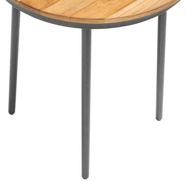 KETTLER TRIBE oldalasztal Ø 40 cm – antracit / teak