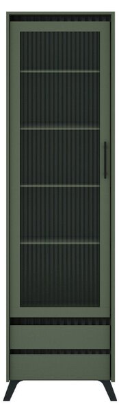 Vitrin, smoke zöld/fekete, LONGY REG1W2S