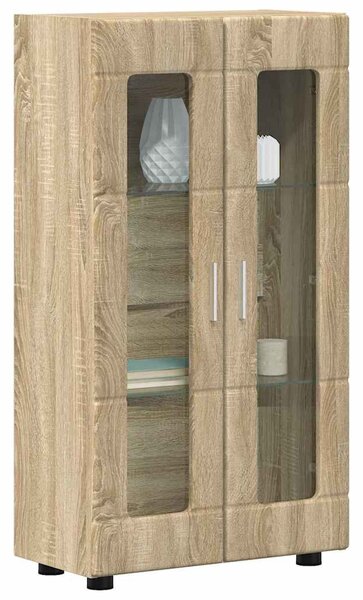 Széf polcokkal ajtóval Sonoma tölgy 55,5 x 29 x 103 cm Faanyag