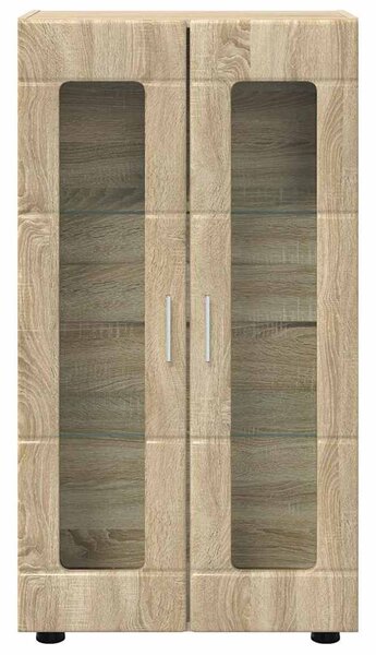 Széf polcokkal ajtóval Sonoma tölgy 55,5 x 29 x 103 cm Faanyag