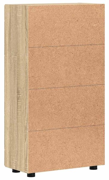 Széf polcokkal ajtóval Sonoma tölgy 55,5 x 29 x 103 cm Faanyag