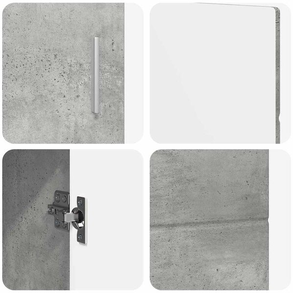 Széf ajtóval FLORIN Beton Szürke 88,5 x 30,5 x 55,5 cm Faanyag