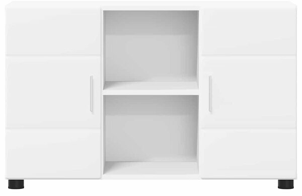 Széf polcokkal tárolóval Fehér 88,5 x 30,5 x 55,5 cm Faanyag