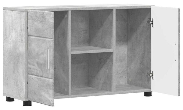 Széf ajtóval FLORIN Beton Szürke 88,5 x 30,5 x 55,5 cm Faanyag