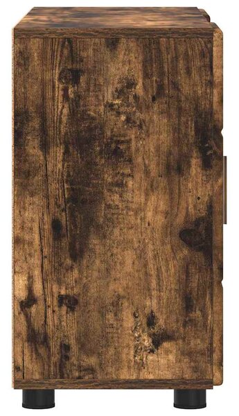 Széf polcokkal Füstölt tölgy 88,5 x 30,5 x 55,5 cm Faanyag