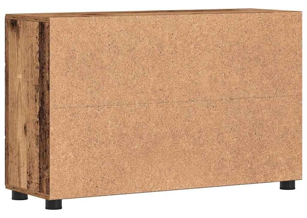 Széf polcokkal tárolóval Öreg fa 88,5 x 30,5 x 55,5 cm Faanyag