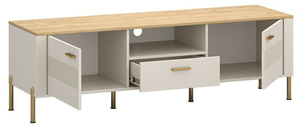 TV-állvány, kasmír/kő tölgy, RUNOL 2D1S