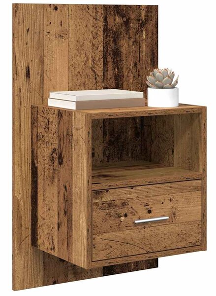 Éjjeliszekrény 2 db Öreg fa 50 x 32.5 x 80cm Szerelt Fa