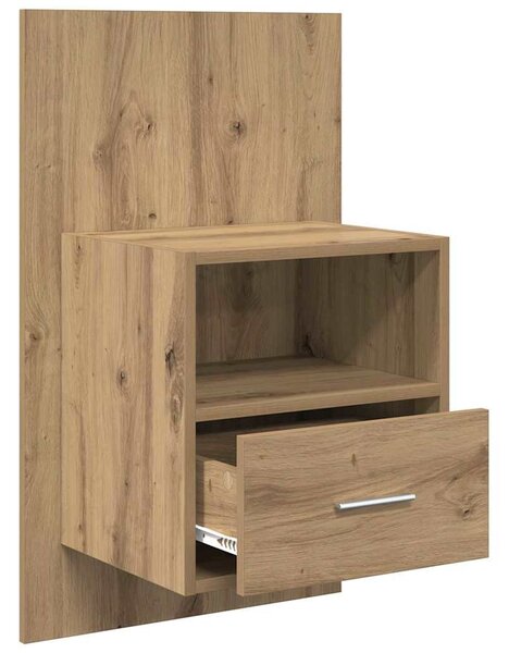 Éjjeliszekrény 2 db Artisan tölgy 50 x 32.5 x 80cm Szerelt Fa