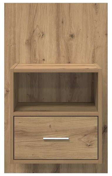 Éjjeliszekrény 2 db Artisan tölgy 50 x 32.5 x 80cm Szerelt Fa
