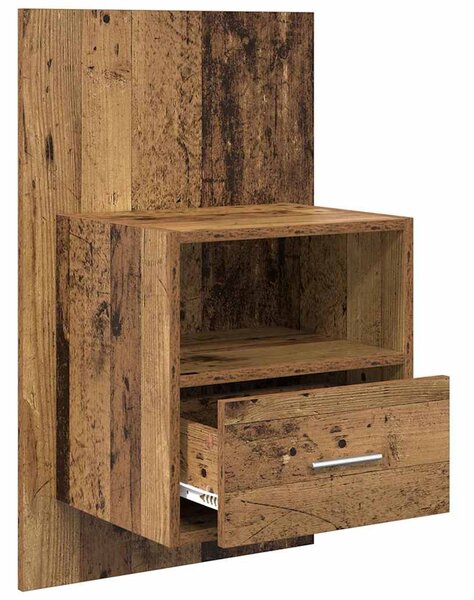 Éjjeliszekrény 2 db Öreg fa 50 x 32.5 x 80cm Szerelt Fa
