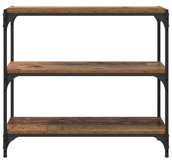Könyvespolc Öreg fa 80 x 33 x 70,5 cm Műszaki fa és vas