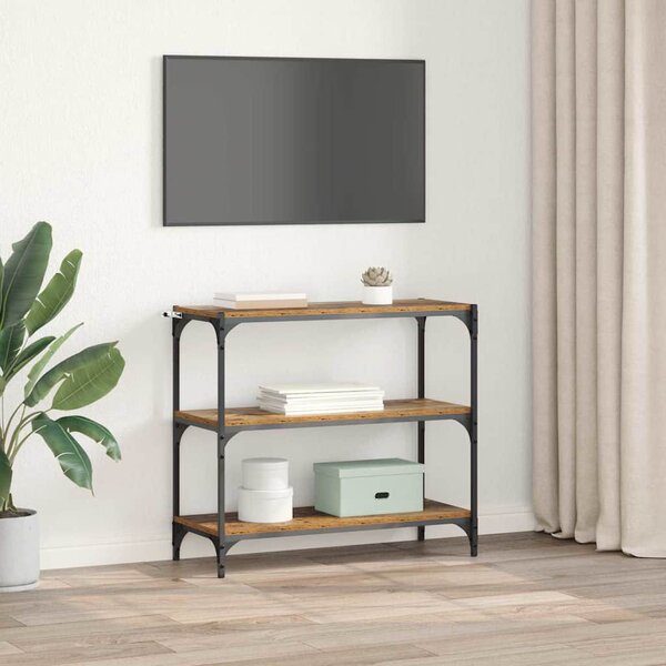 Könyvespolc Öreg fa 80 x 33 x 70,5 cm Műszaki fa és vas