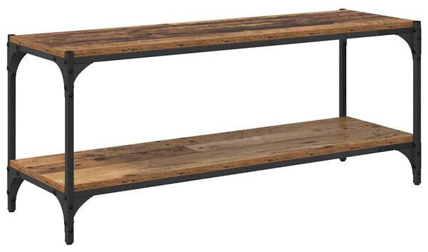 TV szekrény Öreg fa 100x33x41cm Műszaki fa és vas