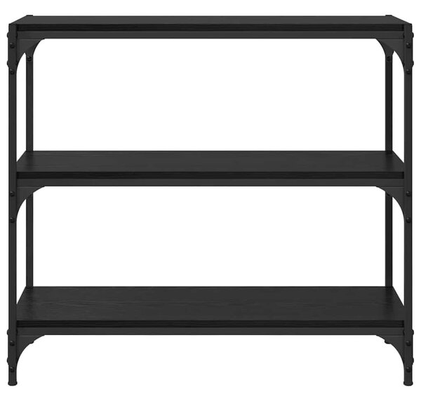 Könyvespolc Fekete tölgy 80 x 33 x 70,5 cm Műszaki fa és vas