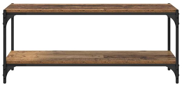 TV szekrény Öreg fa 100x33x41cm Műszaki fa és vas