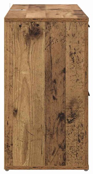 Fiókkal Régi fa 100 x 33 x 59,5 cm Faanyag