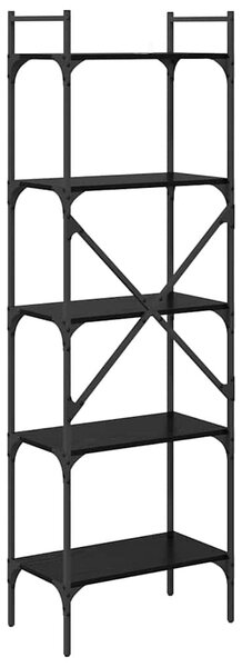 Könyvszekrény Fekete tölgy 56 x 32 x 174 cm Faanyag