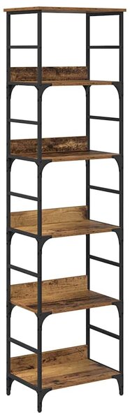 Könyvespolc 5 szintes 50 x 33 x 188,5 cm Szerelt Fa Öreg fa