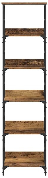 Könyvespolc 5 szintes 50 x 33 x 188,5 cm Szerelt Fa Öreg fa