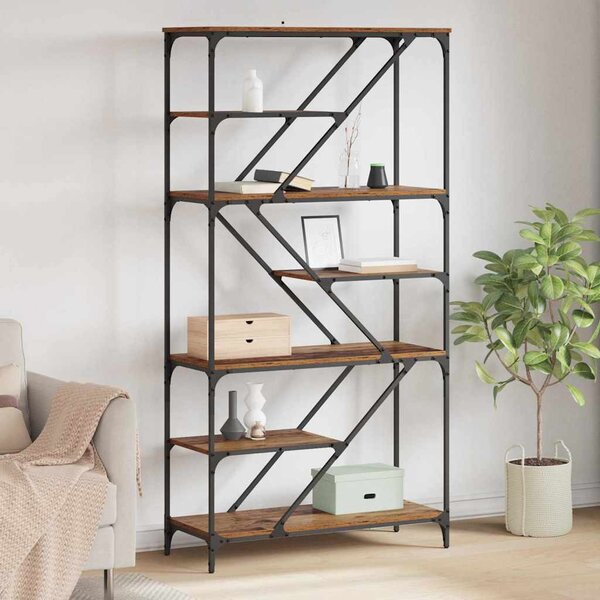 Könyvespolc Öreg fa 91 x 36 x 176 cm Faanyag