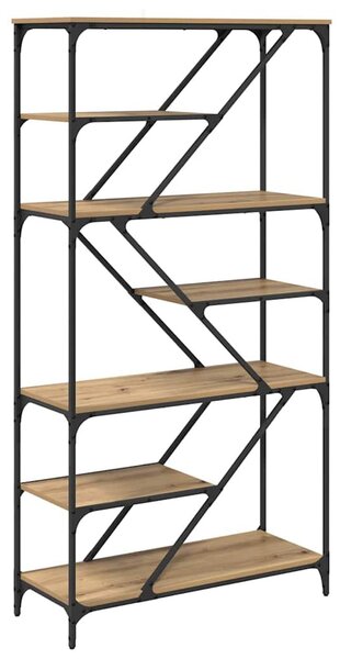 Könyvespolc 9 szintes 91 x 36 x 176 cm Szerelt Fa Artisan tölgy