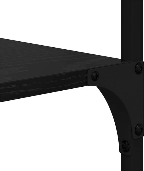 Könyvespolc Fekete tölgy 99 x 35,5 x 176 cm Faanyag