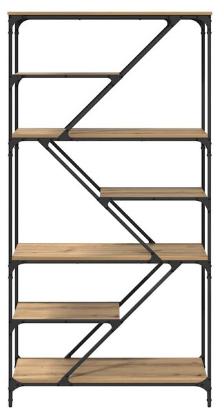 Könyvespolc 9 szintes 91 x 36 x 176 cm Szerelt Fa Artisan tölgy